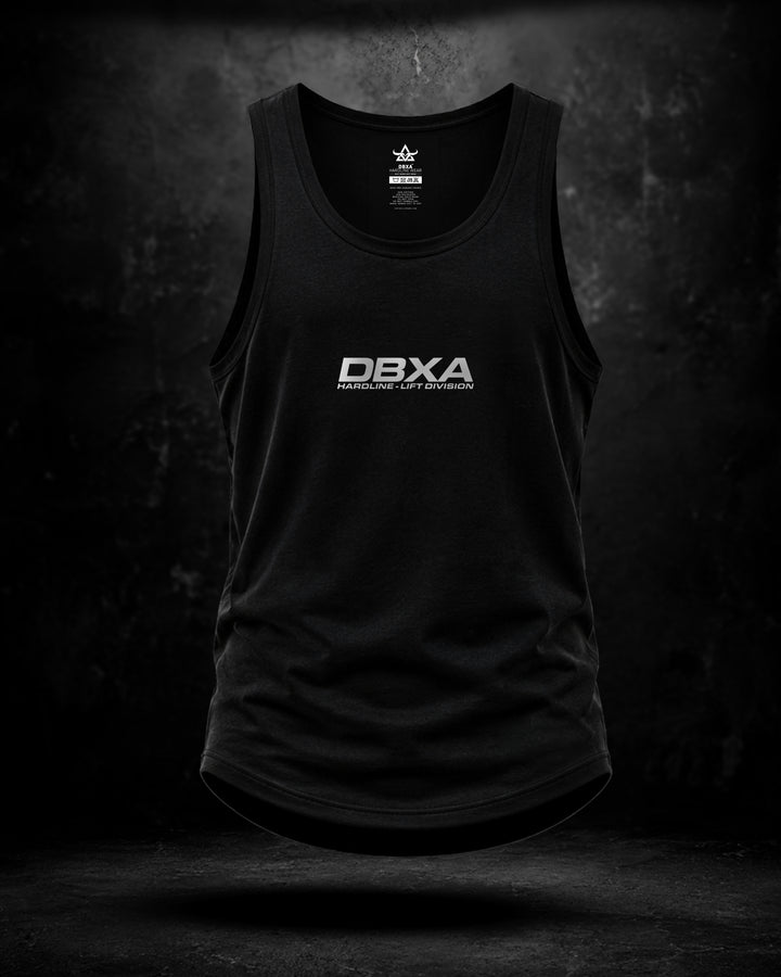 Black tank top with &