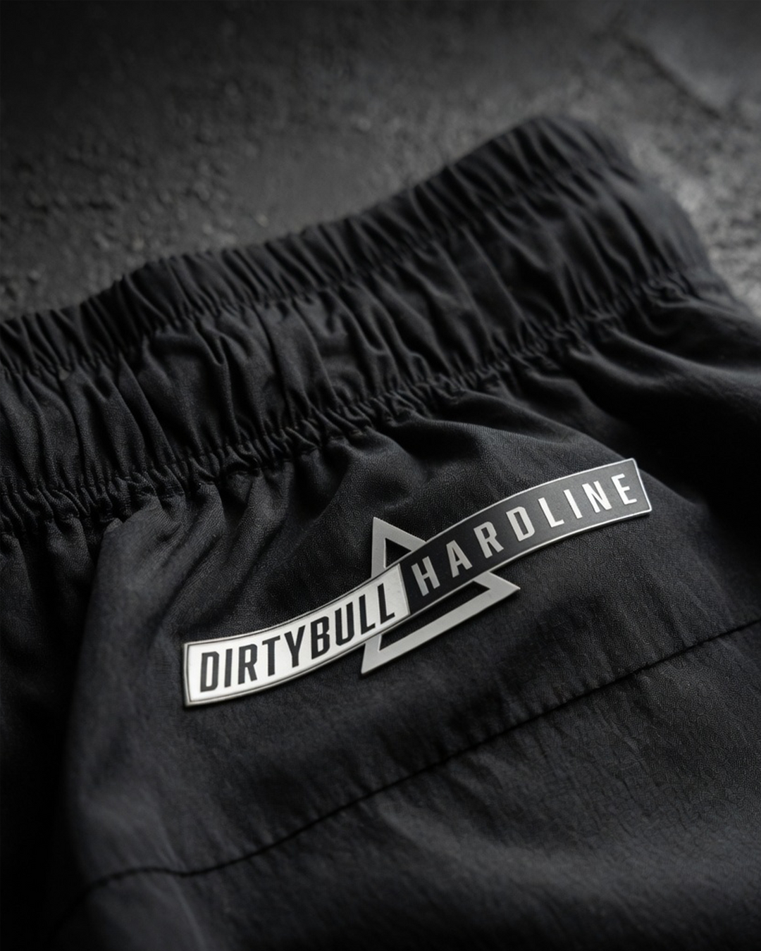 Black shorts with &