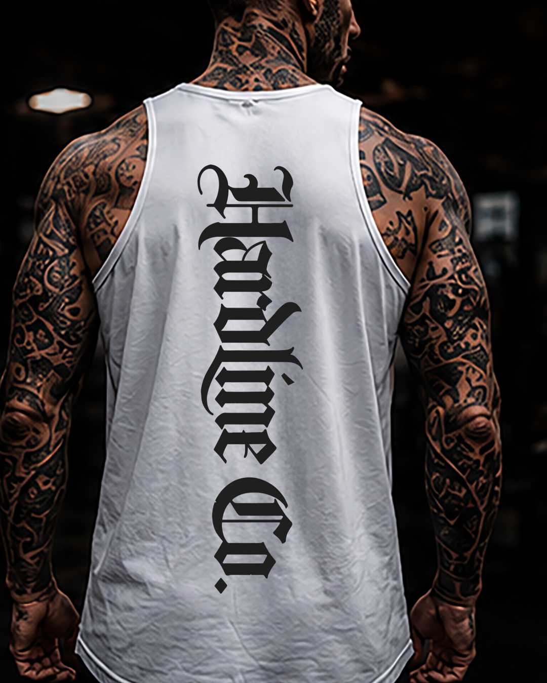 White Hardline Co. Tank rear lifestyle view