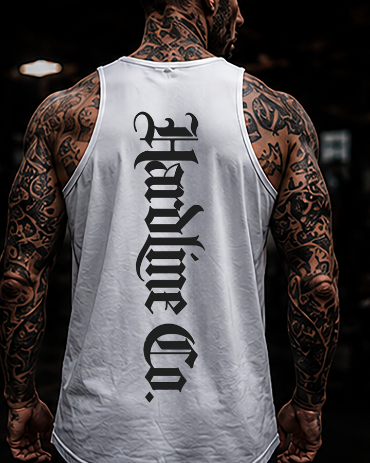 White Hardline Co. Tank rear lifestyle view
