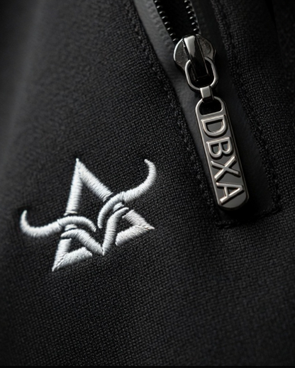 ZIPPER AND EMBROIDERED LOGO
