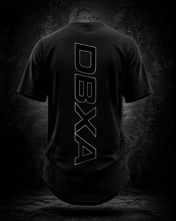 Black t-shirt with &