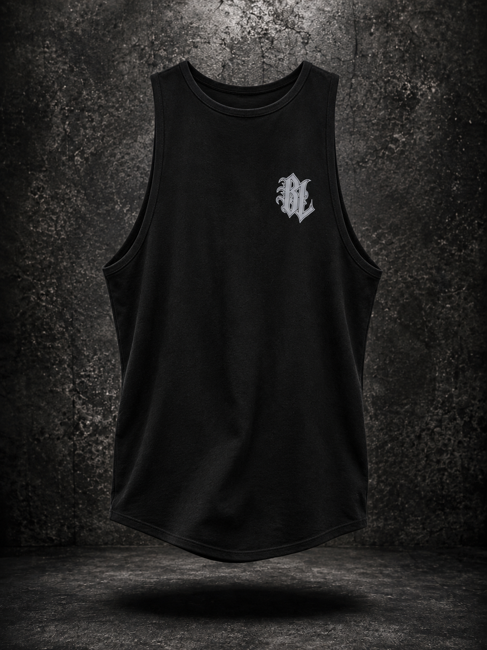 Blacklisted OTS V5 Tank — Black — front floating product view