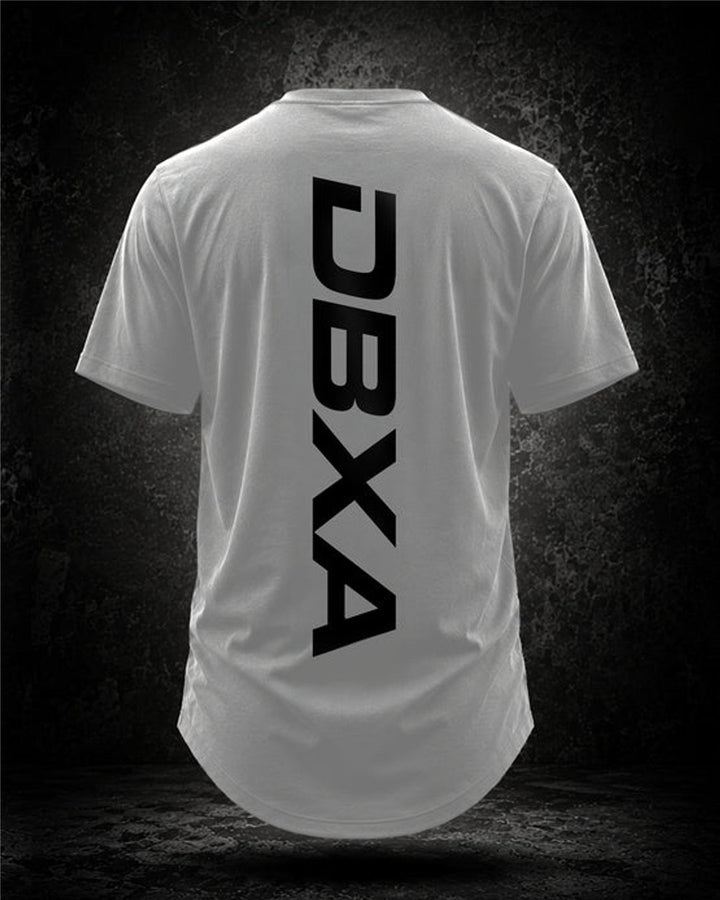 DBXA Street Shadow Longline Tee — White — back product view