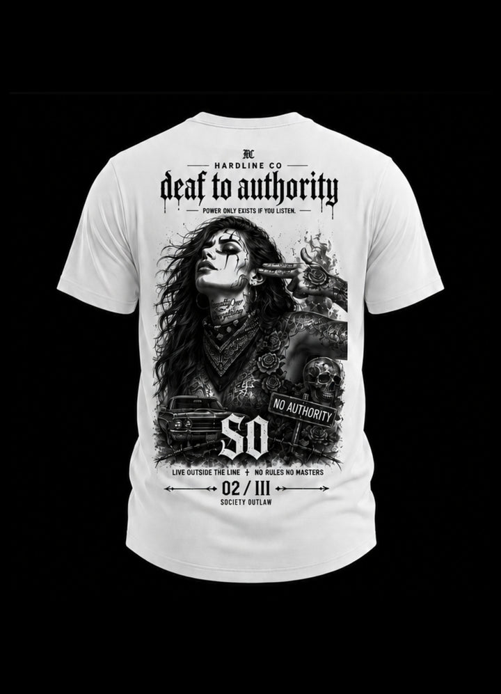 SOCIETY OUTLAW™  DEAF TO AUTHORITY