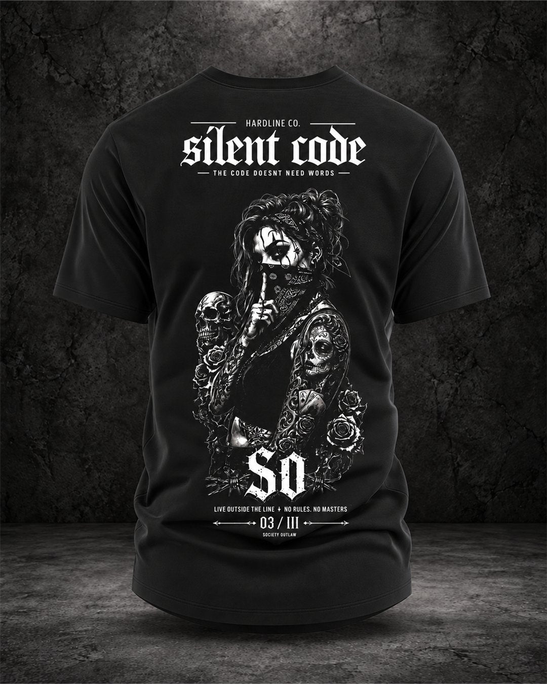 SOCIETY OUTLAW™  SILENT CODE — Black — back product view