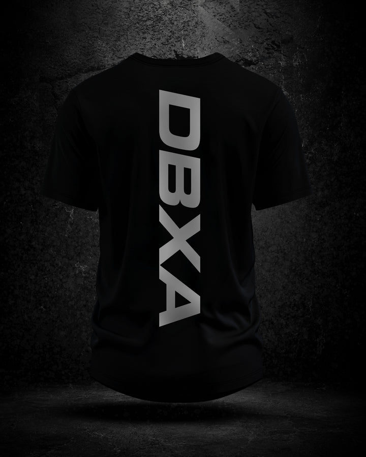 Black t-shirt with &