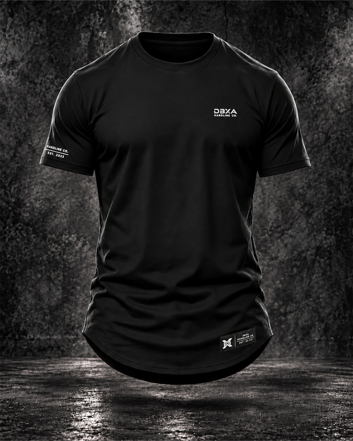 HARDLINE CO. WINGMARK CURVED-HEM TEE — front product view