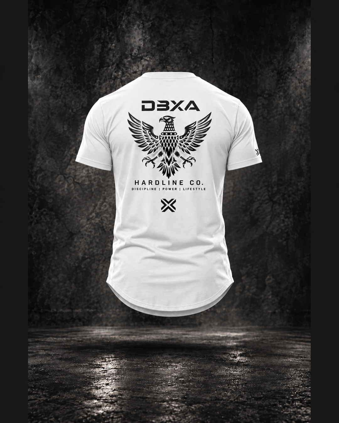 Hardline Co. Wingmark tee — White — back product view