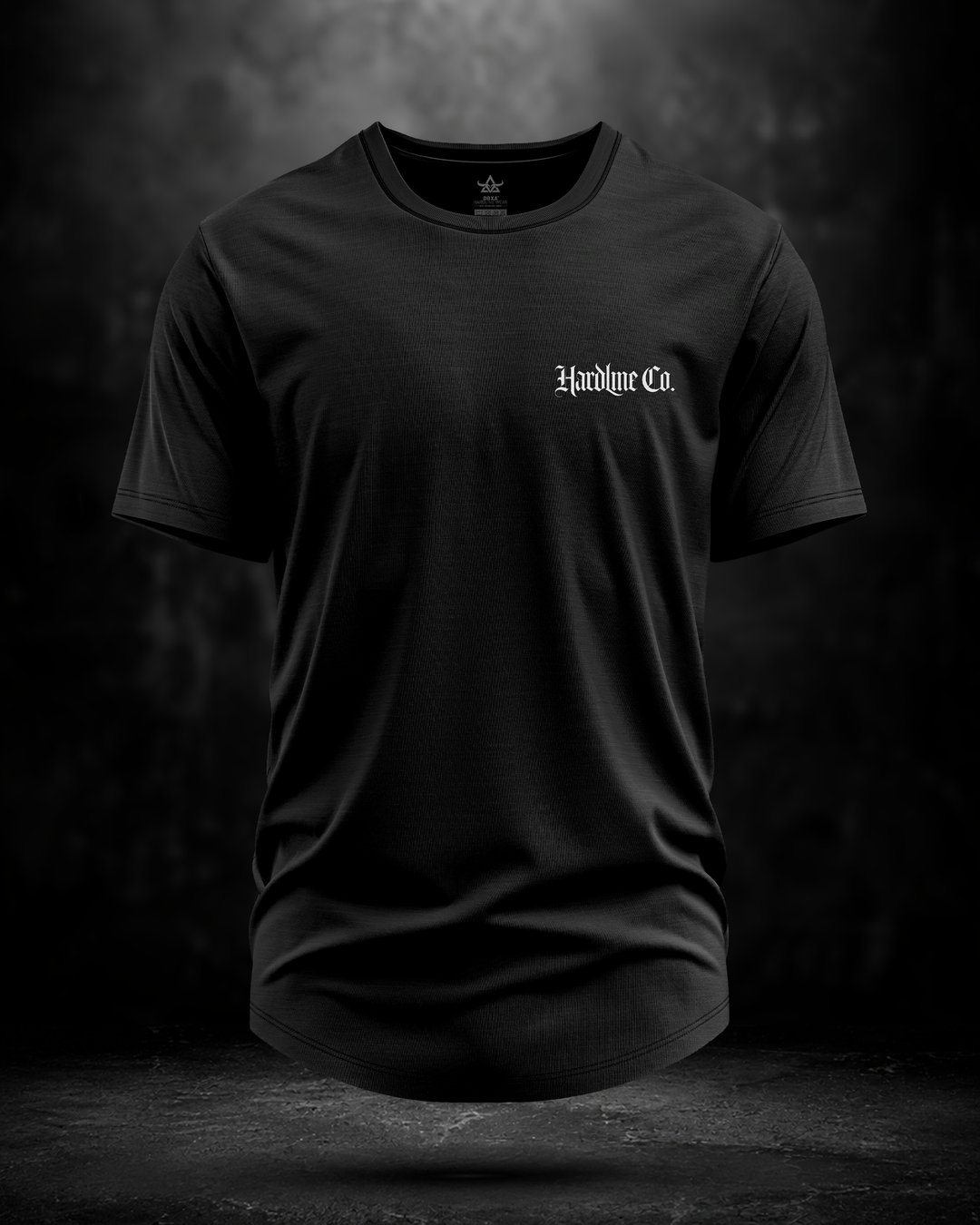Black t-shirt with &