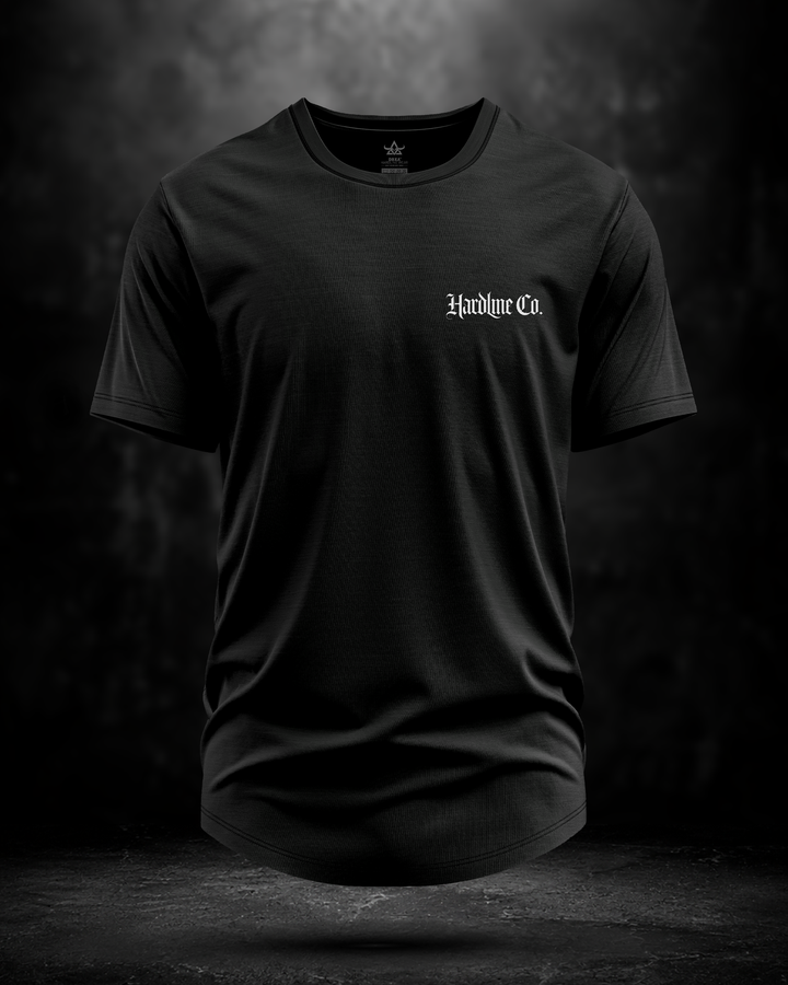 Black t-shirt with &