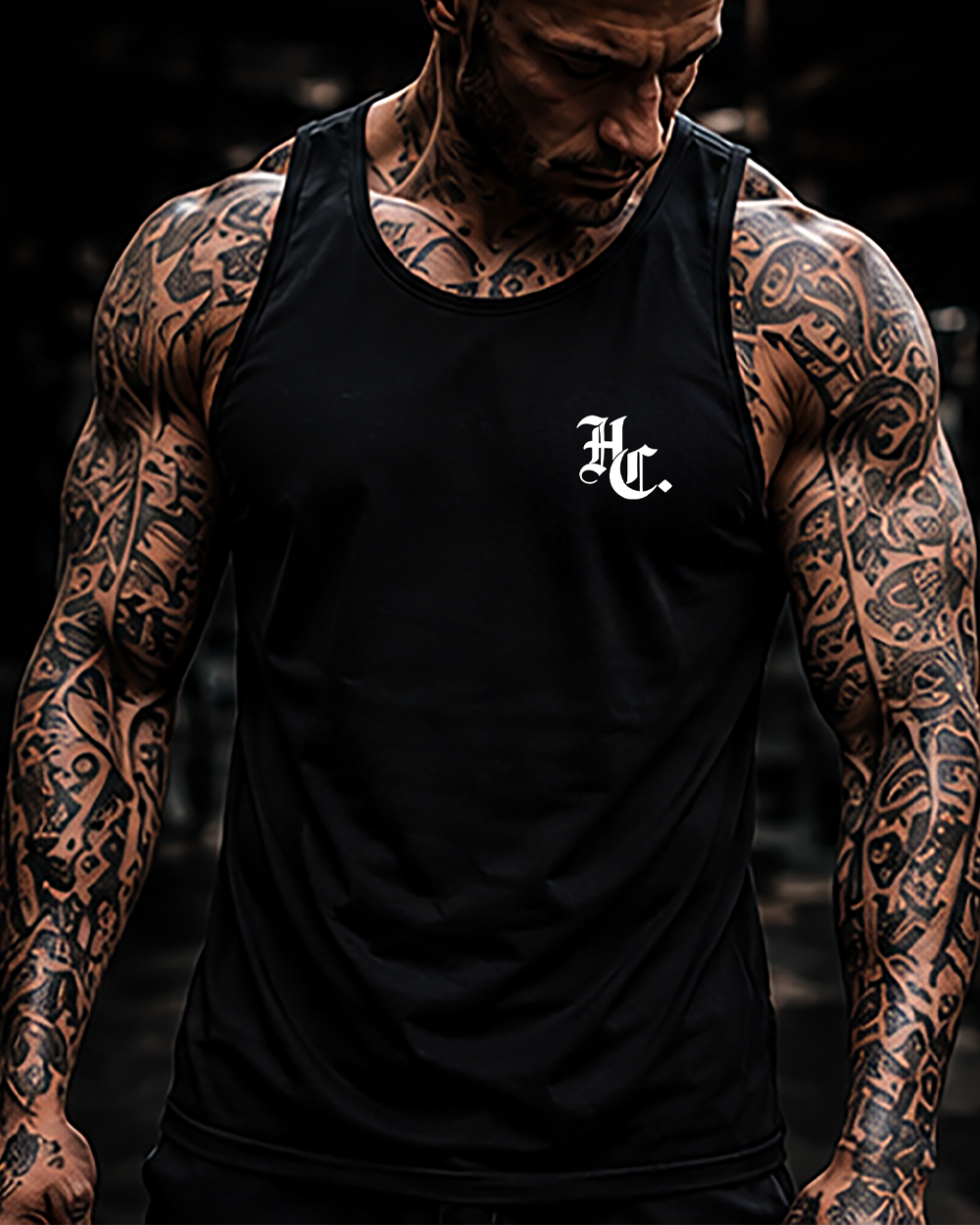 Black Hardline Co. Tank front lifestyle view